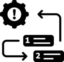 Task priority icon in filled style vector