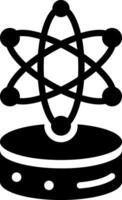 Data science icon in glyph style vector