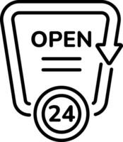 Availability icon in linear style vector