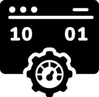 Optimization icon in filled style vector