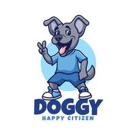 Dog Happy Cartoon vector