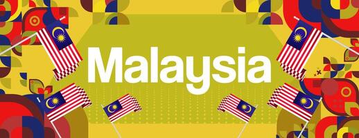 Malaysia Day Invitation Card Template. Celebrate Our Nation Pride. A joyful design to create the perfect invitation for your Malaysia Day event. vector