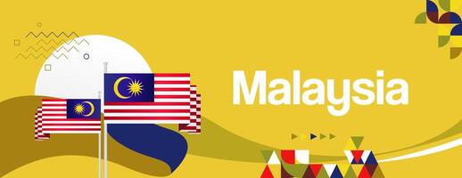 Commemorate Malaysia Day distinctive template illustrations. Perfect for greeting cards, invitations, and billboards, infusing creativity into your celebrations. vector