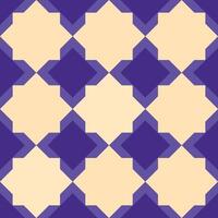 Geometric beige and purple floral tile, seamless repeating pattern for building, architecture and wallpaper. vector