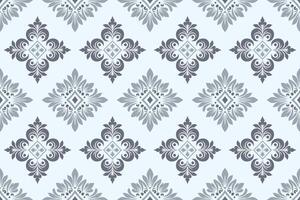 Gray Damask Pattern, Classic Background, Luxury Vintage Design, Suitable for Decoration and Repeat Design. vector