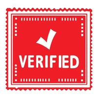 Red Seal of Verification vector