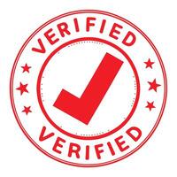 Seal of Approval Verified Red vector