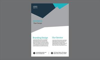 This flyer design is ideal for corporate or professional services, with a clear structure that highlights the main services and contact details in an organized and visually appealing way. vector