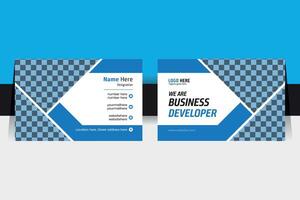 Modern Business Card Printable and Professional Design vector