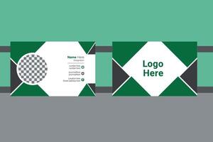 Printable and Elegant Business Card Design vector