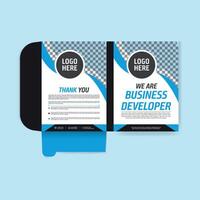 Sophisticated and Business Branding Folder Design vector
