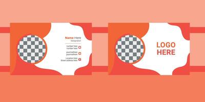Printable and Professional Personalized Business Card Design vector