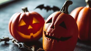 Spooky Jack-o'-Lanterns for Halloween photo
