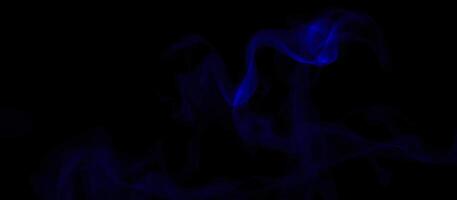 abstract blue light form on a black background photo