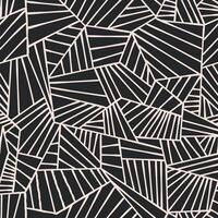 Abstract lines seamless pattern. Geometric stripe line ornamental texture with minimal abstract organic fan shapes pattern. vector