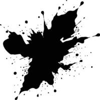 Black and White Ink Splash Abstract Design vector