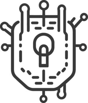 Abstract Geometric Shape with Circular Elements and Dashed Lines vector