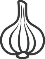 A garlic bulb on a white background vector