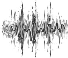 Abstract Graphic Representation of a Sound Wave vector