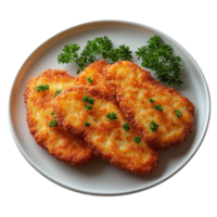 3D Spicy Rice with Egg and Cucumber Garnish on Transparent Background AI-Generativ png
