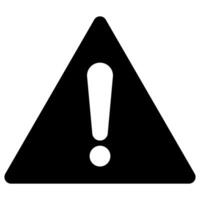 Other danger ahead sign, exclamation mark in triangle symbol, black and white illustration isolated on white background vector