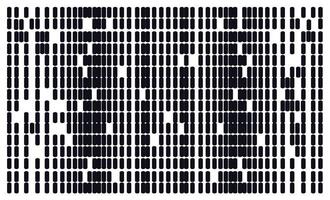 long dotted halftone gradient texture. disappearing rectangular background with pattern combination vector