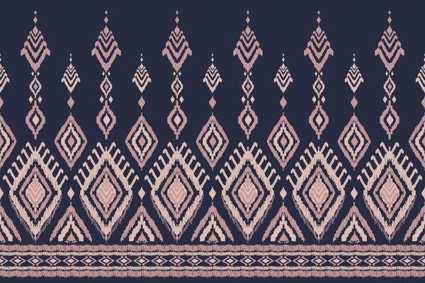 Ethnic oriental seamless pattern traditional. Native tribal style. Beautiful fabric Ikat art. for background, carpet, clothing, batik, texture.
