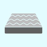 simple icon illustration of a mattress vector