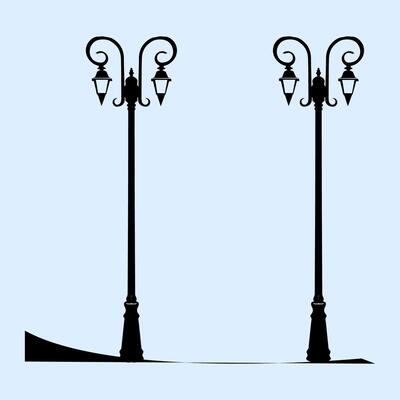 simple icon of street lighting