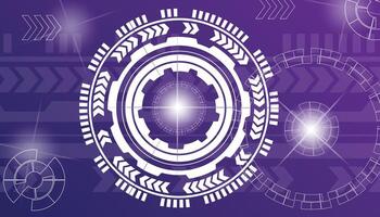 Technology concept abstract background illustration with different Geometrical shapes. Colorful Information technology Background. vector