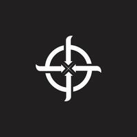 center point rotate target simple geometric vector