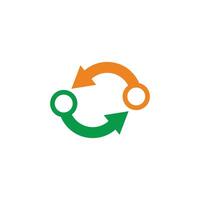 exchange arrows roration colorful symbol vector