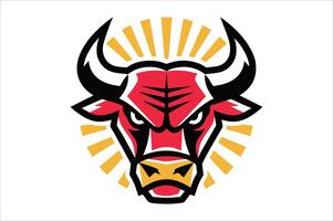 Dynamic bull logo vectors abstract, minimalist bull icons for branding
