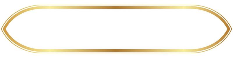 simple golden frame Empty frame for elegant text vector