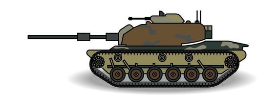 Advanced armored tank Isolated on white background. vector