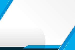 Simply Modern Background Design With Blue Shapes vector