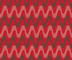 Seamless Wavy Line Christmas Pattern vector