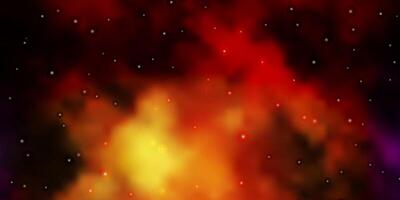 Dark Multicolor layout with bright stars. vector