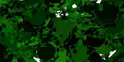 Light Green background with triangles. vector