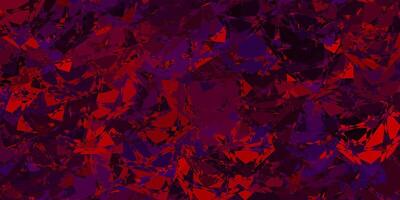 Dark Blue, Red background with triangles. vector