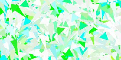 Light Green backdrop with triangles, lines. vector