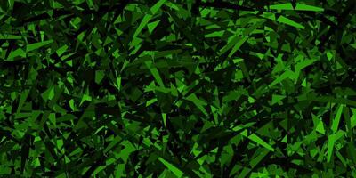 Dark green layout with triangle forms. vector