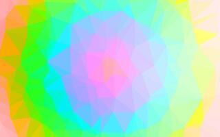 Light Multicolor, Rainbow polygon abstract layout. vector