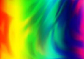 Light Multicolor, Rainbow background with bent ribbons. vector