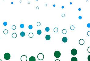Light Blue, Green backdrop with dots. vector
