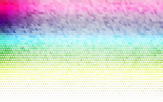Light Multicolor, Rainbow seamless background with triangles. vector