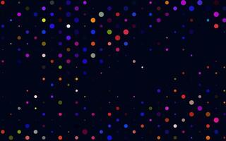 Light Multicolor, Rainbow background with bubbles. vector