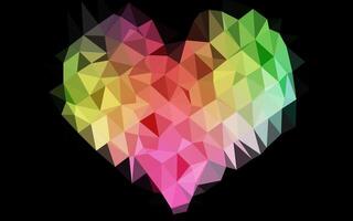 Light Multicolor, Rainbow triangle mosaic texture. vector