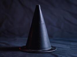 dark mysterious cone shaped object photo