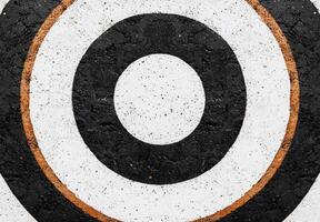 Concentric circles on a textured surface photo
